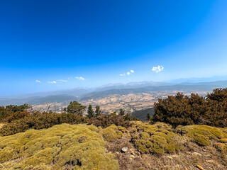 Beautiful street view of Old town in Jaca, Huesca, Spain