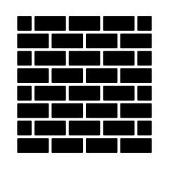 Wall Design icon Silhouette vector on white background