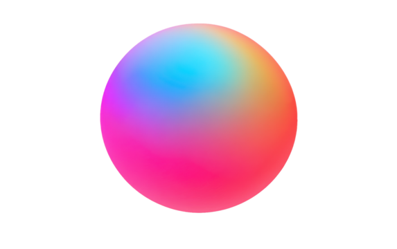 Gradient sphere on white background.png - Powered by Adobe