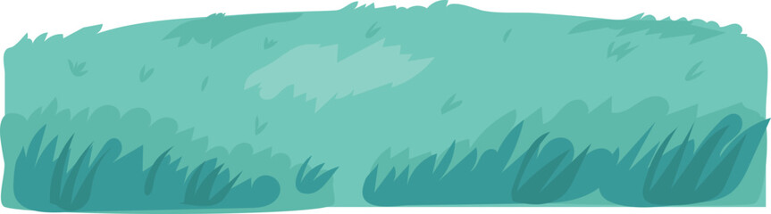 Teal brush stroke landscape with nature horizon