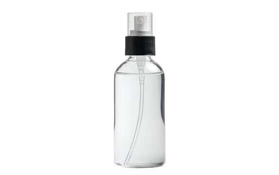 Hand sanitizer alcohol spray bottle on white background.png - Powered by Adobe