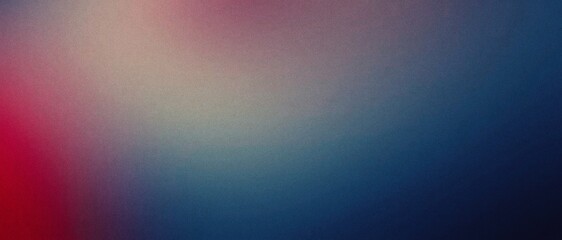 Abstract grainy background with deep blue, red, and beige gradient The entire image has a prominent grainy or noise texture.