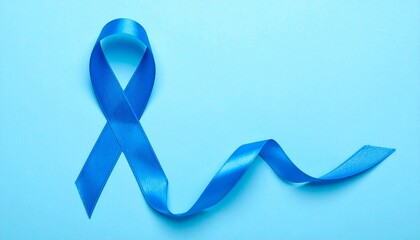 Awareness Ribbon in Blue Supporting Important Causes and Health Awareness Initiatives.