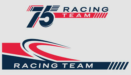 Car Stripes and Racing Sticker Vector Set – Simple and Unique Sport Decals, Vinyl Elements, Automobile Decoration, and Motorsport Design Graphics