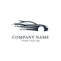 Sleek automotive logo design representing speed and modern transportation.