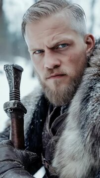 Warrior tale: Viking path, Slav adventurer, brave soul, Nordic explorer, medieval sailor, Varangian quest, Normanni traveler, seafaring might, early era, fearless mission
