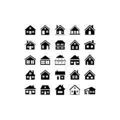 Collection of various house icon for real estate