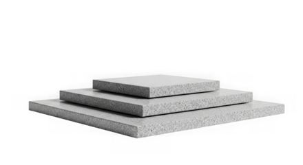 Three stacked stone blocks on a black background