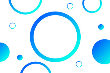 Abstract Blue Bubble Frame on Transparent Background. Wallpaper. Banner. Vector Illustration