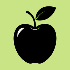 green apple vector illustration