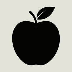 Vector illustration of a green apple