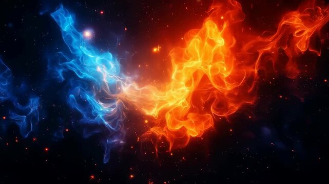 flames background on hell, detailed, ger