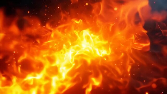flames background on shining, ger, star