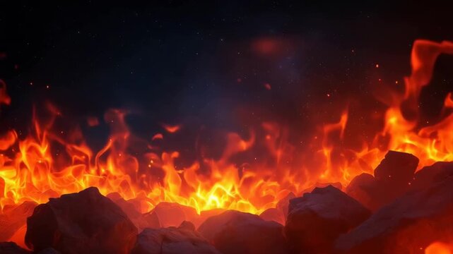 flames background on conceptual, sparkle, burst