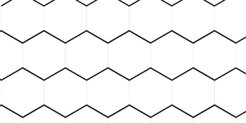 Fototapeta premium Simple style hexagonal graphic concept. Bee honey comb background seamless. Simple seamless pattern of bee honeycomb cells. Abstract hexagon border pattern geometric creative background. 