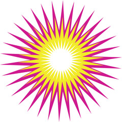 abstract colorful backgroundsun, vector, illustration, light, ray, summer, star, yellow, orange, art, sky, pink, flower, pattern, bright, color, sunshine, heat, purple, burst, explosion