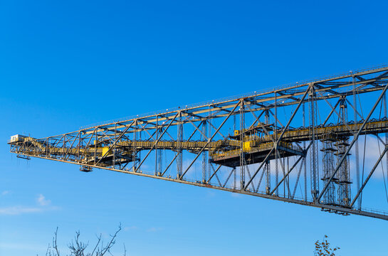Industrial structure of the F60 visitor mine, an impressive engineering masterpiece in Germany