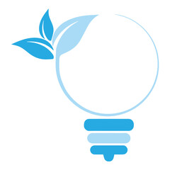Eco Green Lightbulb Concept