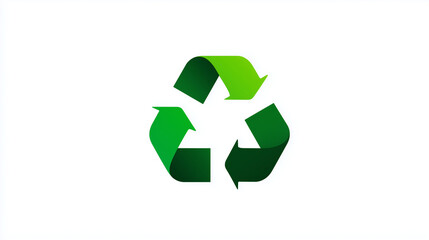 Obraz premium Logotipo de reciclagem em tom verde destaca compromisso sustentável, redução de resíduos e preservação do meio ambiente
