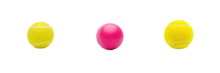 Three oval shaped pills in yellow and pink isolated on transparent background