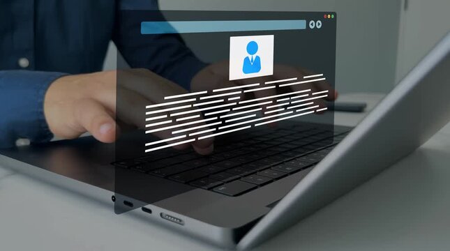 Online Job application and recruitment featuring a top rated candidate with five stars, representing outstanding skills, recognition,employability. Employee profile performance.