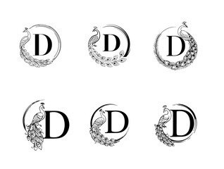 Minimalist elegant letter D logo