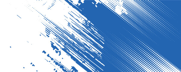 Dots halftone white blue color pattern gradient grunge texture background. Sport style vector illustration. eps 10
