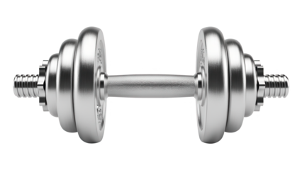 Adjustable Dumbbell Weight Isolated on White Background