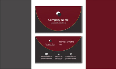 Minimal modern design business card template for personal or professional use.