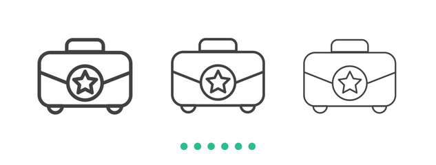 Investigation icon. Thin line icon vector