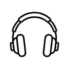 headphone outline icon design