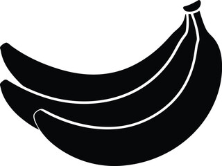 banana silhouette vector illustration