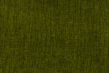 Close up of woven fabric texture in olive green with diagonal lines