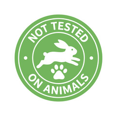 Not tested on animals symbol for cruelty free products