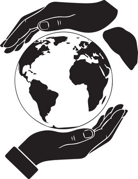 Hands protect planet earth symbolizing global human rights and peace day celebration