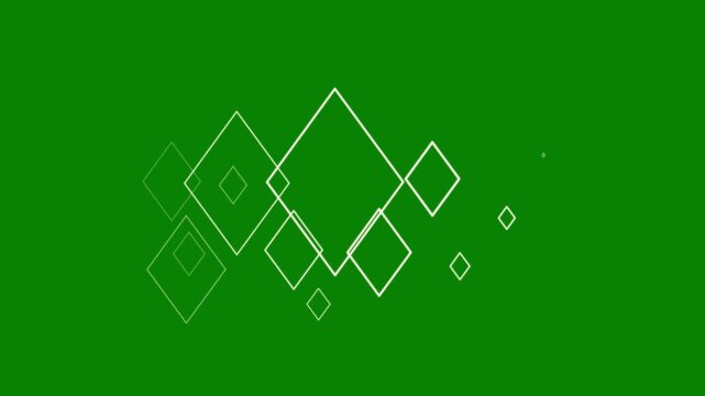 Firework animation with a rectangle shape glow effect on green screen background. Great for celebratory scenes, festival visuals, and holiday-themed cartoon flat vector random explosion video content