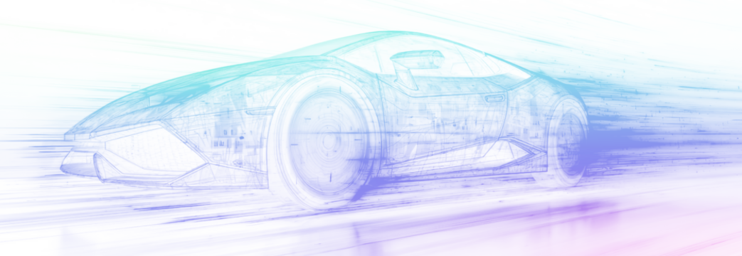 sports car silhouette in motion isolated on white background, a dynamic representation of speed, showcasing sleek design and automotive power Png