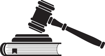 Justice gavel and law book symbol for human rights day and legal concepts