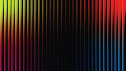 Vibrant vertical stripes of color fading to black