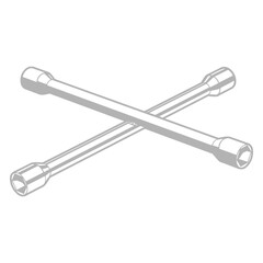 Cross Lug Wrench Tool