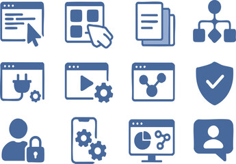 Exploring digital tools for business growth office graphic content birds-eye