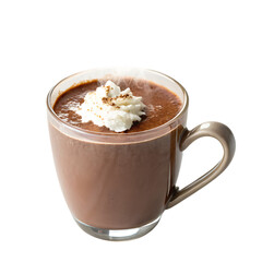 Cup of cappuccino isolated on a transparent background
