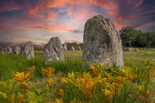 les alignements de menhirs de Carnac
