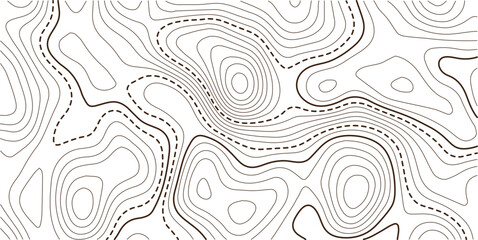 Topographic map background.Golden line topography map contour background.Transparent PNG Topographic line map. Modern design with White background with topographic wavy pattern design