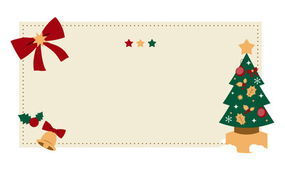 クリスマスの見出しフレーム