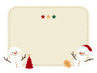 クリスマスの見出しフレーム