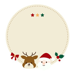 クリスマスの見出しフレーム