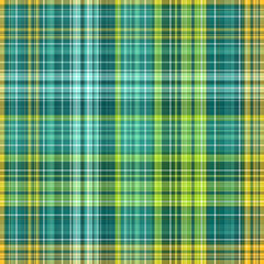 Gold Fern Plaid Seamless Repeat