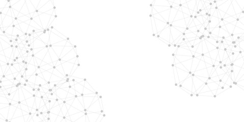 Abstract plexus background with connecting dots and lines. Global network connection