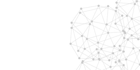 Abstract plexus background with connecting dots and lines. Global network connection